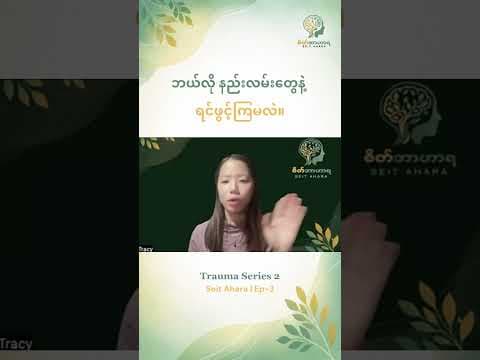 စိတ်ဒဏ်ရာတွေကို ဘယ်လို နည်းလမ်းတွေနဲ့ ဖွင့်ထုတ်ကြမလဲ။
